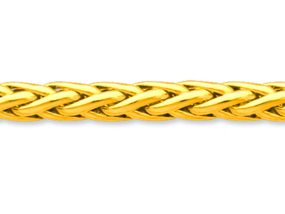 Bracciale A Maglia Palmier Cava 6 Mm, 21 Cm, Oro Giallo 18 Carati - Immagine Standard - 2