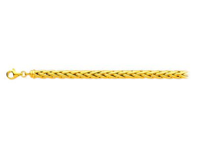 Bracciale A Maglia Palmier Cava 7 Mm, 20 Cm, Oro Giallo 18 Carati