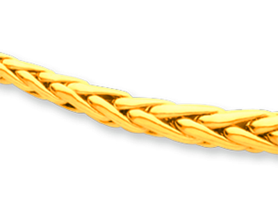 Collana A Maglia Palmier Cava Graduata 4,5 Mm, 42 Cm, Oro Giallo 18 Carati - Immagine Standard - 2