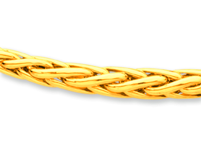 Collana A Maglia Palmier Cava Graduata 6 Mm, 45 Cm, Oro Giallo 18 Carati - Immagine Standard - 2