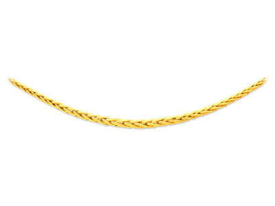 Collana Con Palma Cava E Goccia Di 8 Mm, 45 Cm, Oro Giallo 18 Carati. Ref. 9.06.080 - Immagine Standard - 1