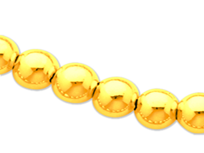 Collana Boules Parigiane 5 Mm, 43 Cm, Oro Giallo 18 Carati - Immagine Standard - 2