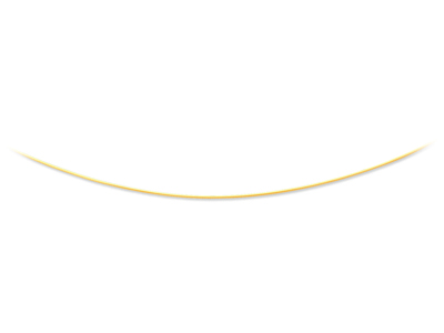 Collana Omega Round Avvolto 0,8 Mm, 45 Cm, Oro Giallo 18k