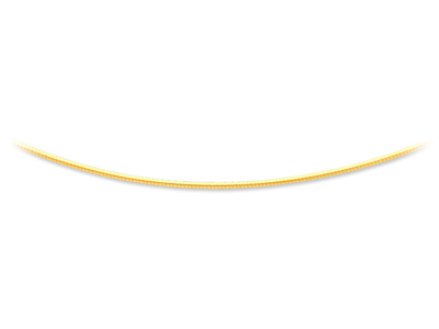 Collana Omega Round Avvolto 1,4 Mm, 50 Cm, Oro Giallo 18k - Immagine Standard - 1