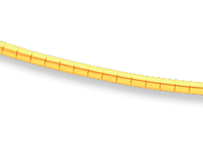 Collana Rotonda Omega 1,5 Mm, Estremit@ Svitabili, 42 Cm, Oro Giallo 18 Carati - Immagine Standard - 2