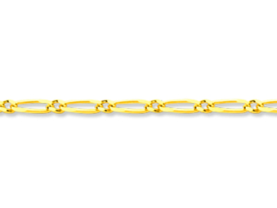 Catena A Maglie Alternate 1/1, 1,50mm, 45 Cm, Oro Giallo 18k - Immagine Standard - 2