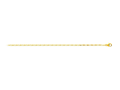 Catena A Maglie Alternate 11, 1,50mm, 50 Cm, Oro Giallo 18k