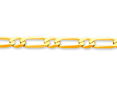 Bracciale A Maglie Alternate 1/1 Ultrasottile 4,70 Mm, 21 Cm, Oro Giallo 18k - Immagine Standard - 2