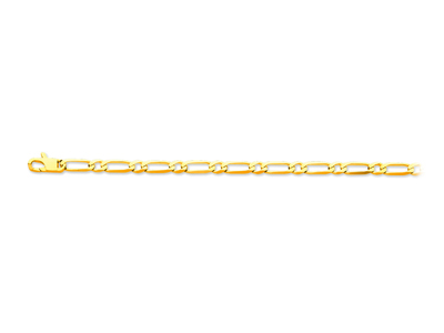 Catena Ultra Piatta 11 A Maglie Alternate 4,70 Mm, 55 Cm, Oro Giallo 18k