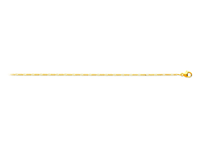 Catena A Maglie Alternate 13, 1,10mm, 50 Cm, Oro Giallo 18k