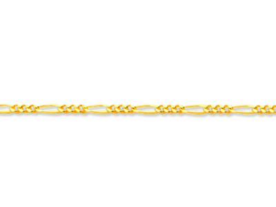 Catena A Maglie Alternate 1/3, 1,10mm, 50 Cm, Oro Giallo 18k - Immagine Standard - 2