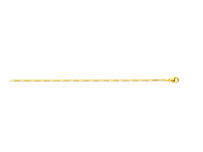 Catena A Maglie Alternate 13, 1,50mm, 45 Cm, Oro Giallo 18k