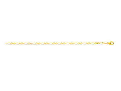 Catena A Maglie Alternate 13, 2,30mm, 50 Cm, Oro Giallo 18k