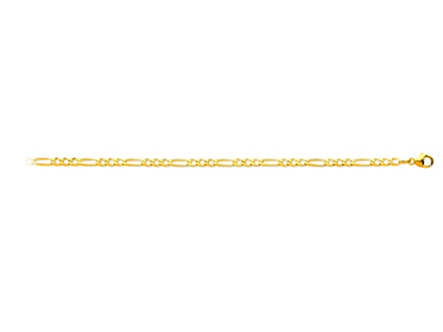 Catena Ultraplana 13 A Maglie Alternate 3 Mm, 50 Cm, Oro Giallo 18 Kt