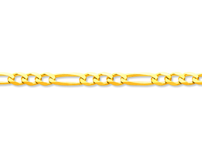Catena Ultraplana 1/3 A Maglie Alternate 3 Mm, 50 Cm, Oro Giallo 18 Kt - Immagine Standard - 2