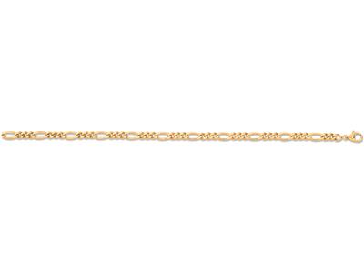 Catena 1/3 Maglia Alternata Ultra Piatta 4,9 Mm, 55 Cm, Oro Giallo 18 Ct. - Immagine Standard - 1