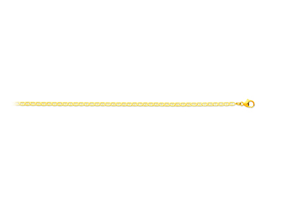 Catena Maglia Marine Battue 2,40 Mm, 45 Cm, Oro Giallo 18 Carati