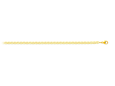 Bracciale 3 Mm, Maglia Marina Battuta, 21 Cm, Oro Giallo 18 Carati - Immagine Standard - 1
