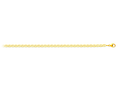 Catena Maglia Marine Battue 3,20 Mm, 50 Cm, Oro Giallo 18k
