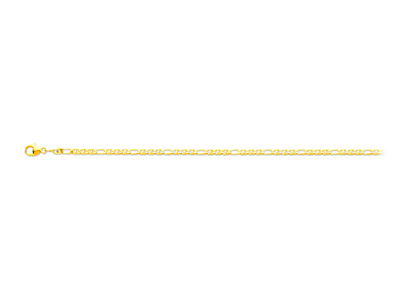 Catena A Maglie Marine Alternate 13,2,20 Mm, 45 Cm, Oro Giallo 18 Carati