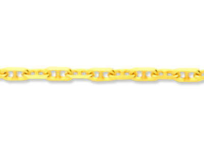 Catena Forçat Marine Taglio Diamante 2,30 Mm, 45 Cm, Oro Giallo 18 Ct. - Immagine Standard - 2