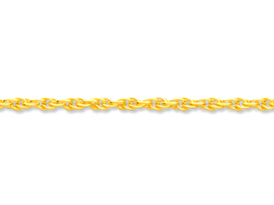 Catena A Maglie Solide Corda 1,5 Mm, 40 Cm, Oro Giallo 18 Carati - Immagine Standard - 2
