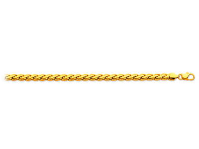 Catena Maglia Piatta Palma 5,50 Mm,45 Cm, Oro Giallo 18 Kt