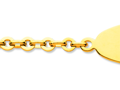 Identit@ Junior In Maglia Lentille Con Anelli Intermedi, 18 Cm, Oro Giallo 18 Carati - Immagine Standard - 2
