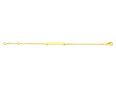 Identity Baby Forçat Taglio Diamante, 14 Cm, Oro Giallo 18 Ct.