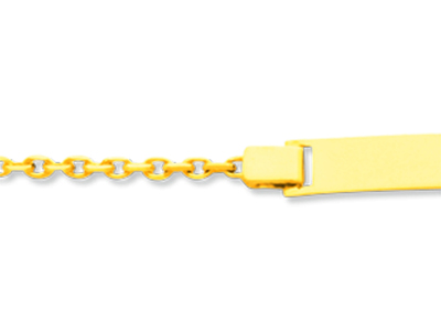 Identit@ Baby In Maglia For\at Diamantata, 14 Cm, Oro Giallo 18 Carati - Immagine Standard - 2