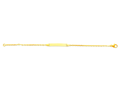 Identit Baby In Maglia Forat Diamantata, 14 Cm, Oro Giallo 18 Carati