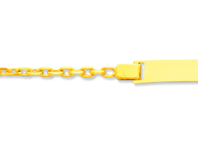 Identit@ Baby In Maglia For\at Diamantata, 14 Cm, Oro Giallo 18 Carati - Immagine Standard - 2