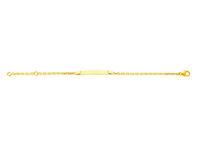 Identit@ Baby In Maglia For\at Con Finitura Diamantata, 14 Cm, Oro Giallo 18 Carati - Immagine Standard - 1