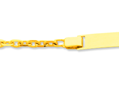Identit@ Baby In Maglia For\at Con Finitura Diamantata, 14 Cm, Oro Giallo 18 Carati - Immagine Standard - 2