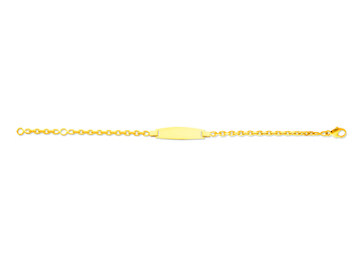 Identity Baby Forçat Taglio Diamante, 14 Cm, Oro Giallo 18 Ct.