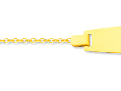 Identit@ Infantile Rotonda In Maglia For\at, 14 Cm, Oro Giallo 18 Carati - Immagine Standard - 2