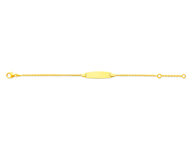 Identità A Maglia Rotonda Baby Forçat, 14 Cm, Oro Giallo 18 Carati - Immagine Standard - 1