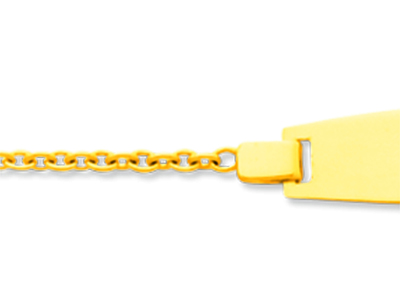 Identit@ Infantile Rotonda In Maglia For\at, 14 Cm, Oro Giallo 18 Carati - Immagine Standard - 2