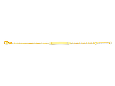 Identit@ Beb} Maglia For\at Rotonda, 14 Cm, Oro Giallo 18 Carati - Immagine Standard - 1
