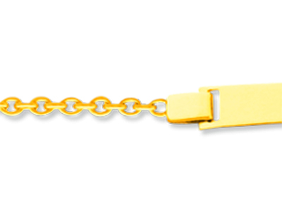 Identit@ Beb} Maglia For\at Rotonda, 14 Cm, Oro Giallo 18 Carati - Immagine Standard - 2