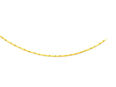 Collana Tubi 2,3 Mm, 50 Cm, Oro Giallo 18 Carati