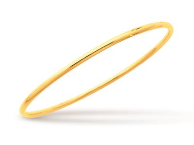 Bracciale Collana Solida, Filo Rotondo 2,5 Mm, Forma Rotonda 58 Mm, Oro Giallo 18 Ct. - Immagine Standard - 1