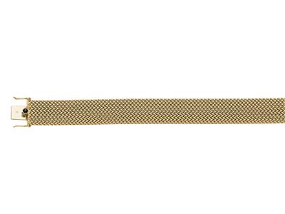 Bracciale A Maglia Polacca 16 Mm, 19 Cm, Oro Giallo 18 Carati - Immagine Standard - 1