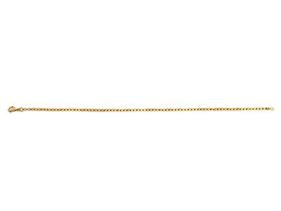 Bracciale A Sfere Da 2,5 Mm, 19 Cm, Oro Giallo 18 Carati