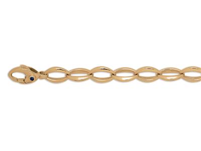 Bracciale A Maglie Ovali 8,50 Mm, 19 Cm, Oro Giallo 18 Carati - Immagine Standard - 1