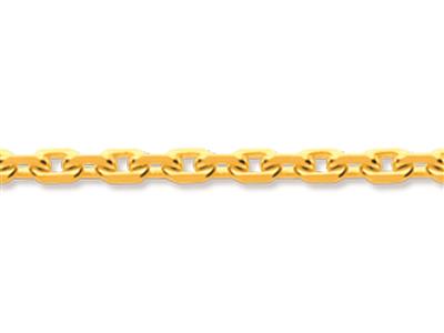 Catena Forçat, Diamante Taglio 1,00 Mm, 42 Cm, Oro Giallo 18 Ct. - Immagine Standard - 2