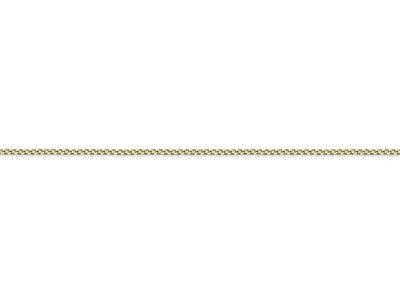 Catena Gourmette Diamantata 0,60 Mm, 45 Cm, Oro Giallo 18 Kt - Immagine Standard - 3
