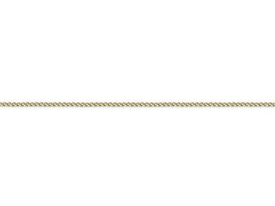 Catena, Maglia Gourmette Con Diamante Di 0,60 Mm, 45 Cm, Oro Giallo 18 Ct. - Immagine Standard - 3