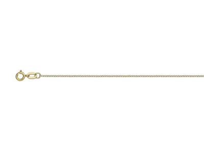 Catena, Maglia Gourmette Con Diamante Di 0,80 Mm, 45 Cm, Oro Giallo 18 Ct. - Immagine Standard - 1