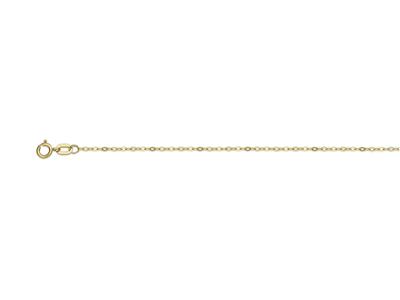 Catena A Maglie Forat Chiaro Lucida 1,30 Mm, 45 Cm, Oro Giallo 18k